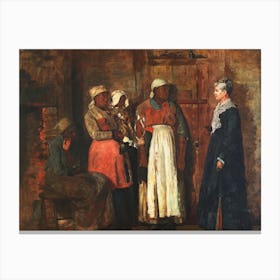 A Visit From The Old Mistress (1876), Winslow Homer Canvas Print