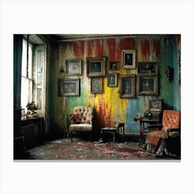 Room With Paintings Canvas Print