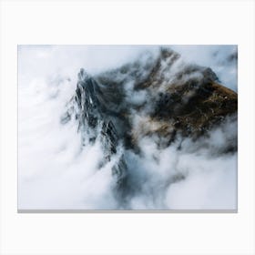Mountain In A Sea Of Clouds Canvas Print