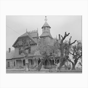 Old Mansion, Comanche, Texas By Russell Lee Canvas Print
