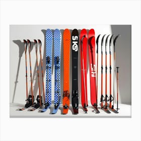 Skis sports 3 Canvas Print