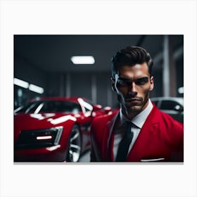 Bussinness Man Red (107) Canvas Print