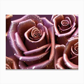 Purple Roses 2 Canvas Print