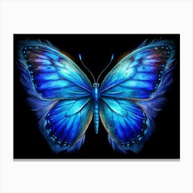 Blue Morpho Butterfly Canvas Print