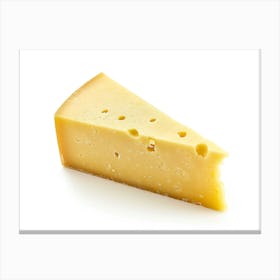 Cheese On White Background Canvas Print