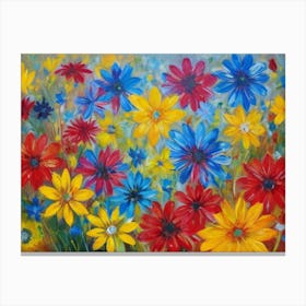 Daisy Field Canvas Print