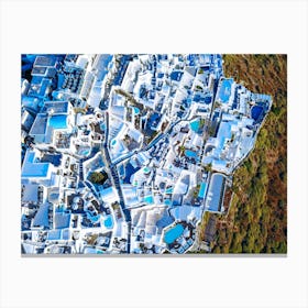 Santorini, Greece. Aerial view #4 Canvas Print