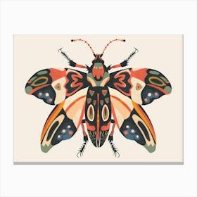 Moth Illustration 9 Canvas Print