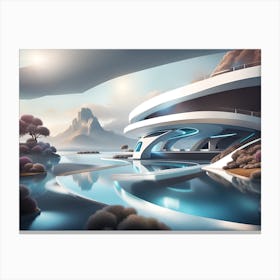 Futuristic House 1 Canvas Print