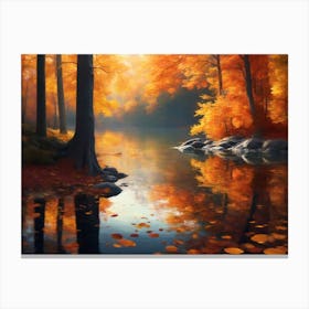 Autumn In The Forest Canvas Print