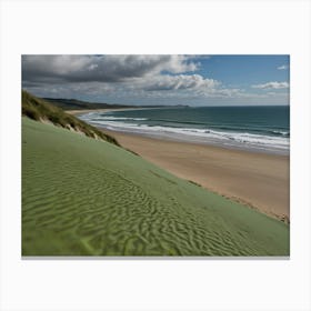 Sand Dunes On The Beach Canvas Print