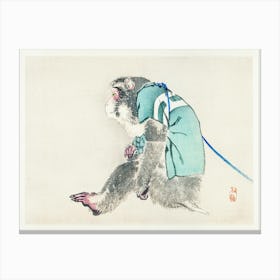 Monkey, Kōno Bairei Canvas Print