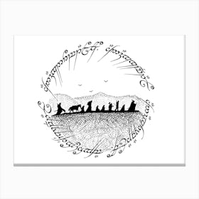 The Fellowship Of The Ring Canvas Print