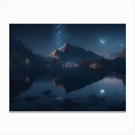 Night In The Mountains 2 Canvas Print