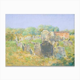 Colonial Graveyard At Lexington, Frederick Childe Hassam Canvas Print