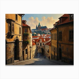 Prague Cityscape 2 Canvas Print