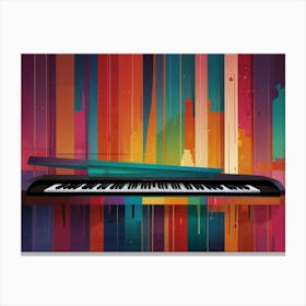 Colorful Piano 1 Canvas Print