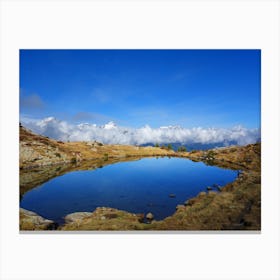 Pond In The Mountains Canvas Print