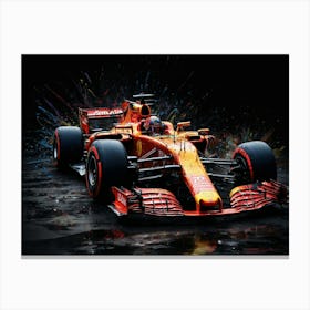 Red Bull Racing Car Canvas Print