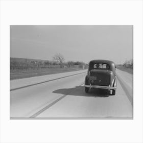 Untitled Photo, Possibly Related To Scene On The Highway North Of San Antonio, Texas, Bexan County By Canvas Print