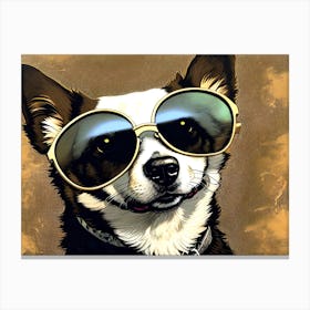 Dog In Sunglasses 1 Canvas Print