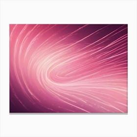 A Soft Pink And Purple Background With White Lines Forming A Swirling Pattern Canvas Print