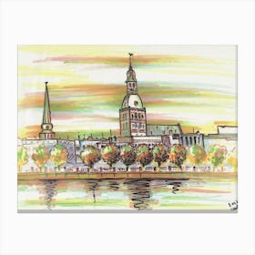 Autumn In Riga Canvas Print