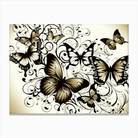 Butterfly Wallpaper 20 Canvas Print