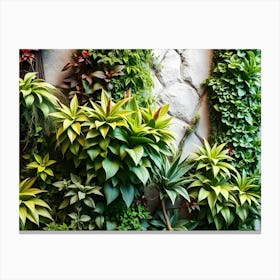 Green Wall Canvas Print