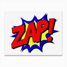 Zap Comic Comic Book Fight Canvas Print