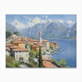 Como Lake Canvas Print