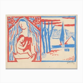 Madonna And Child, Mikuláš Galanda Canvas Print