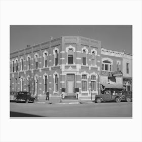 First National Bank Corner, Norton, Kansas By Russell Lee Canvas Print