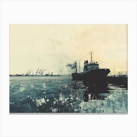 Ship Docked Canvas Print