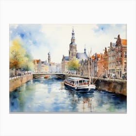 Amsterdam Canal 1 Canvas Print