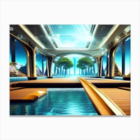 Futuristic Interior 2 Canvas Print