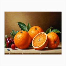 Oranges And Berries Canvas Print