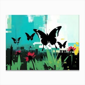 Butterflies In The Sky 38 Canvas Print