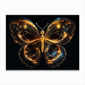 Golden Butterfly 57 Canvas Print