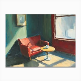 Contemporary Artwork Inspired By Edward Hopper 4 Canvas Print