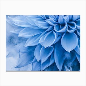 Blue Flower - Ai  Canvas Print