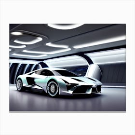 Futuristic Sports Car 9 Canvas Print