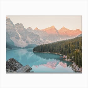 Canadian Lake Sunset Canvas Print