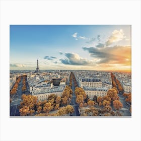 Paris Panorama Canvas Print