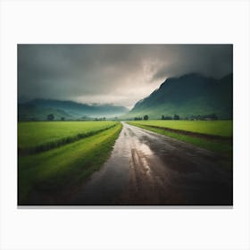 Rainy Day In The Countryside Canvas Print