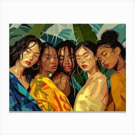 Asian Girls Canvas Print