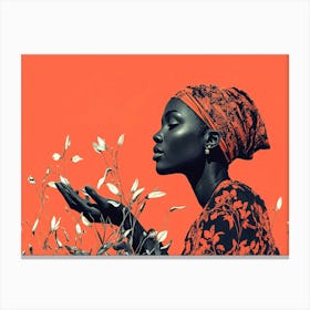 Portrait Of An African Woman Canvas Print