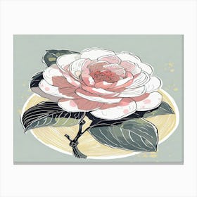 Pink Camellia Canvas Print