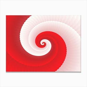 Red Spring Loop Canvas Print