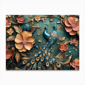 Peacock 47 Canvas Print